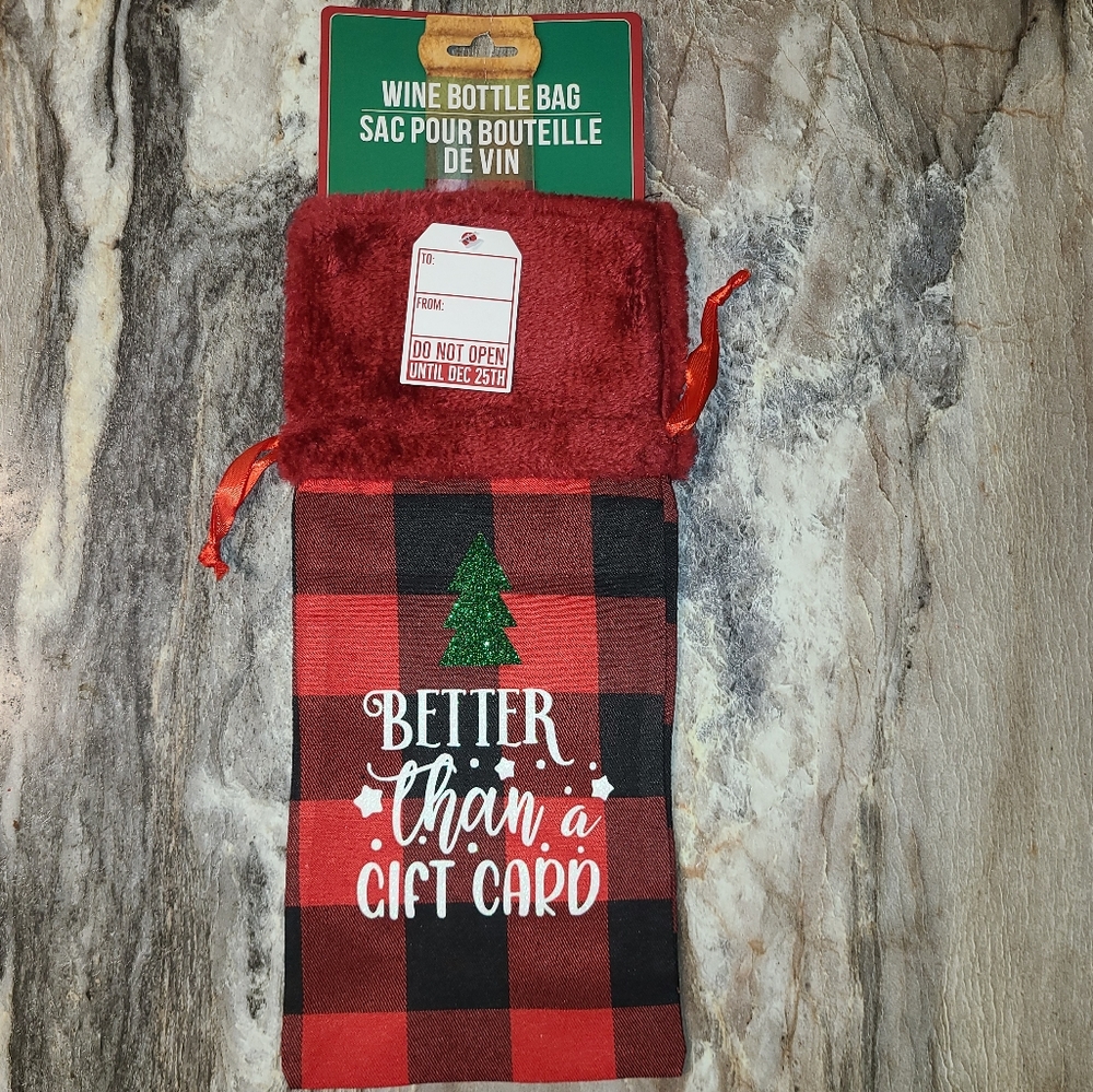 Christmas Wine Bottle Gift Bag